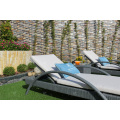 Weather Resistant Poly Rattan Lounger for Beach/Pool and Resort